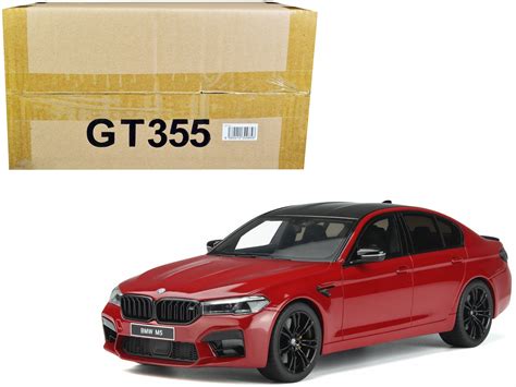 Diecast 2020 Bmw M5 F90 Competition Imola Red With Carbon Top 118