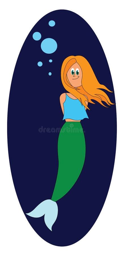 Belle Fille Blonde Avec Un Vecteur D Illustration De Queue De Cheval Illustration De Vecteur