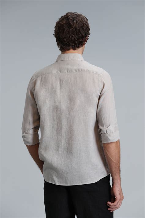 Mens Linen Shirt Lufian