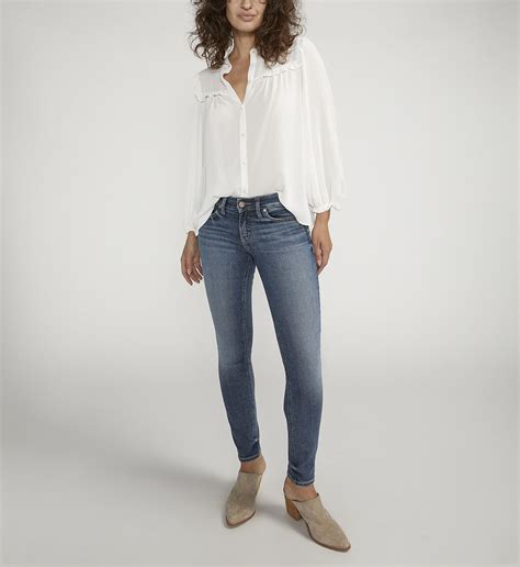 Buy Britt Low Rise Skinny Leg Jeans For Usd 3400 Silver Jeans Us New