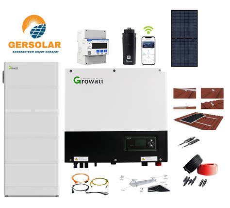 8 KW Solaranlage Komplettset Von Growatt Mit Speicher