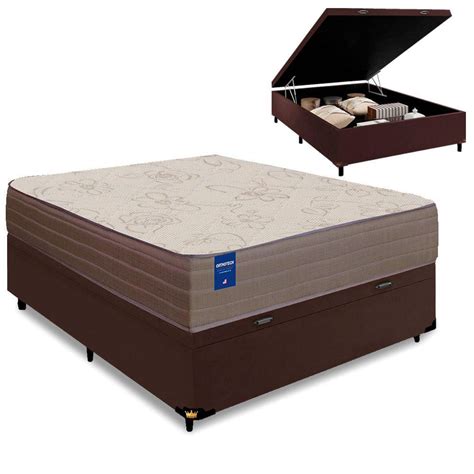 Cama Box Casal Colchao Espuma D Semi Ortopedico Extra Firme Orthotec