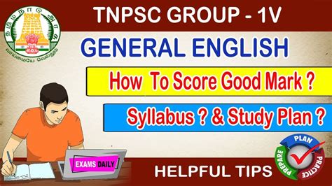 Tnpsc General English Preparation Tips For Group Youtube