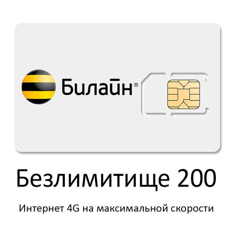 Купить Тариф для интернета Билайн Безлимитище 200 гб по низкой цене и ...