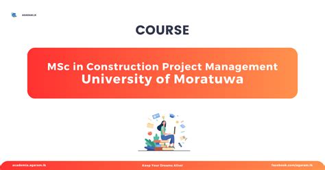 MSc In Construction Project Management At University Of Moratuwa