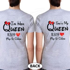 LGBT Lesbian Custom Matching Gifts Couples Shirt For I M Etsy