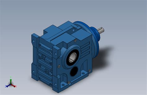 Kas157轴输入螺旋锥齿轮减速机 Ka157s157 1265 M1 A 8512solidworks 2020模型图纸下载 懒石网