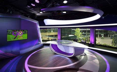 Spectrum TV Studio Build's BBC Sport Wimbledon TV Set design & build