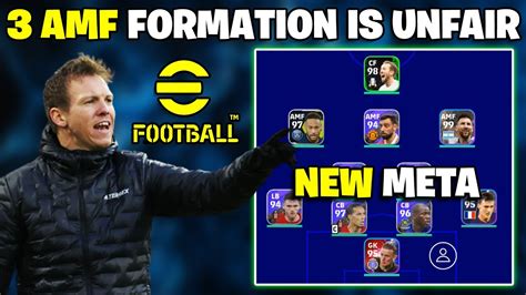 This FORMATION Is SO GOOD Unique 3 AMF Formation EFootball 2023