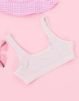 Monki Maj Lis Pink Bikini Set ASOS