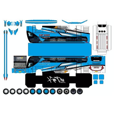 Jual Lembaran Papercraft Bus Shopee Indonesia