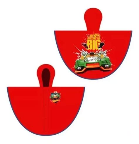 Capa Poncho De Lluvia Infantil Hot Wheels Calidad Cresko en venta en Villa María Córdoba por