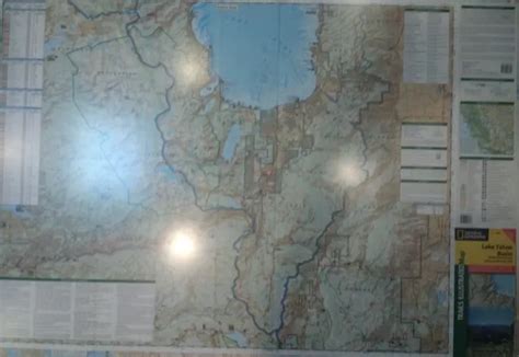 Lake Tahoe Basin Laminated Wall Map Ng Eur 4708 Picclick Fr