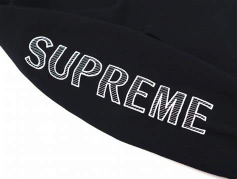 Yahooオークション Supreme 2018ss Sleeve Embroidery Hooded Sweat