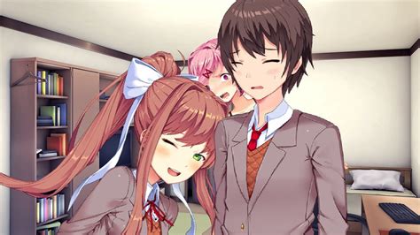 {a Short Ddlc Mod} Mc Is Kissing With Monika But Others Get Into The