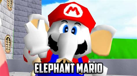 Random Super Mario 64 Mod Adds Elephant Mario Nintendo 42 Off