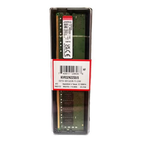 Memoria Ram Kingston Valueram Udimm Ddr Gb Mhz