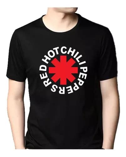 Playera Black Red Hot Chili Peppers Rock Rhcp Meses sin interés