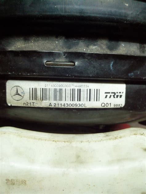 Вакуумный усилитель тормозов Mercedes Benz