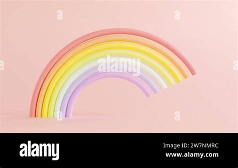 3d Rainbow Animated Background LGBT Looped Cartoon Rainbow 3d Animation Gay Pride Concept