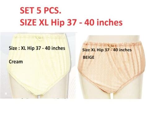 Vintage Panties Nylon Silky Bikini Gusset Sheer Satin Cream And Beige Size Xl Ebay