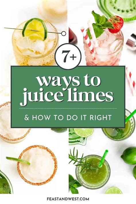 How to Make Lime Juice (7 Ways) | Feast + West
