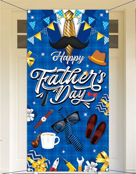 amazoncom happy father day banner decorations happy father day