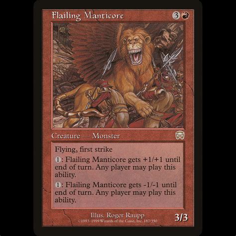 Mtg Flailing Manticore Mercadian Masques Madtoyz