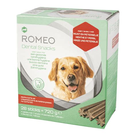 Sticks Dentaires Pour Chiens Pcs Romeo Bon March Chez Aldi