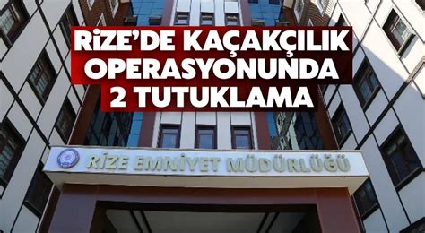 Rizede Silah Ka Ak L Operasyonunda Tutuklama