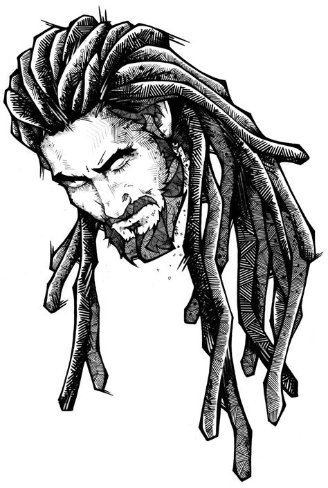 More drawings... on Behance | Rasta art, Hand drawn portraits, Rasta