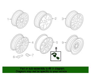 Ford Wheel Locks Zinc Plated For Hidden Lugs F Sz A A