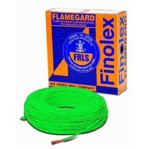 Finolex Flame Retardant Low Smoke Halogen Cable Green 90 M 1 Sq Mm At