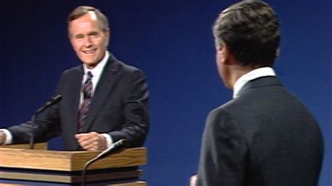 1988 United States presidential debate | George H.W. Bush, Michael ...