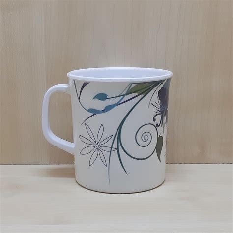 Sharif Melamine Drinking Mug With Handle 400 Ml Glass Bd