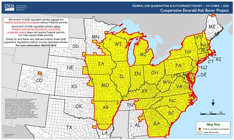 Emerald Ash Borer Quarantine Map - Restam