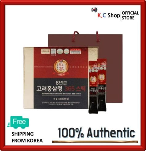 Jungwonsam 6 Year Old Korean Red Ginseng Extract 365 Stick 10g X 30 Pouch Lazada Singapore