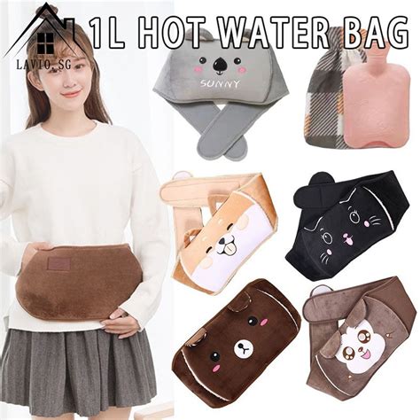 Sg Hot Water Bag L Rubber Hot Water Bottle With Waist Cover Wearable Hot Water Bottle Soft