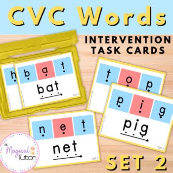 Phonics Intervention Blending Fluency Set Cvc Words Tpt