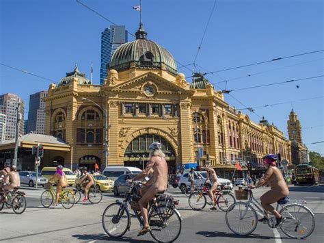 World Naked Bike Ride Photos Nude Cyclists Take Over Melbourne Streets News Au