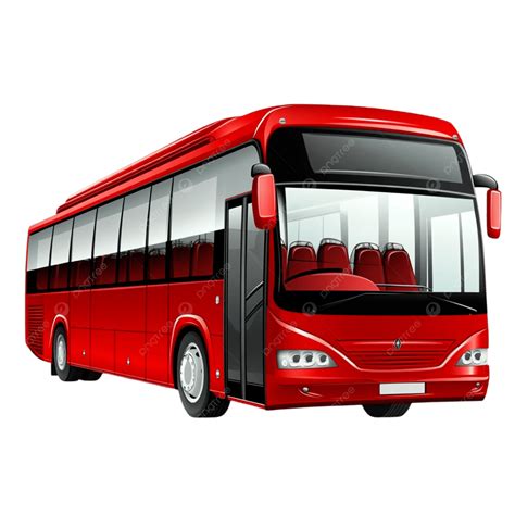 Modern Red Long Distance Bus, Modern, Red, Long Distance PNG