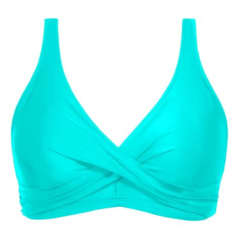 Aqute Women Backless Swimsuit Underwire Bikini Top Support Plus Size