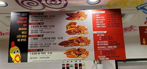 Online Menu Of Dave S Hot Chicken Restaurant Gilbert Arizona Zmenu