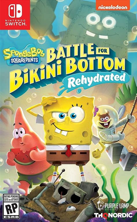 Thq Spongebob Squarepants Battle For Bikini Bottom Rehydrated Standard Edition Nintendo