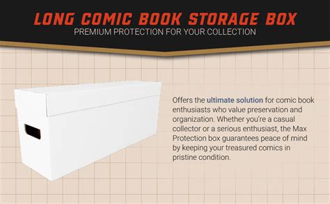 Max Pro Comic Book Storage Boxes Short Cardboard White
