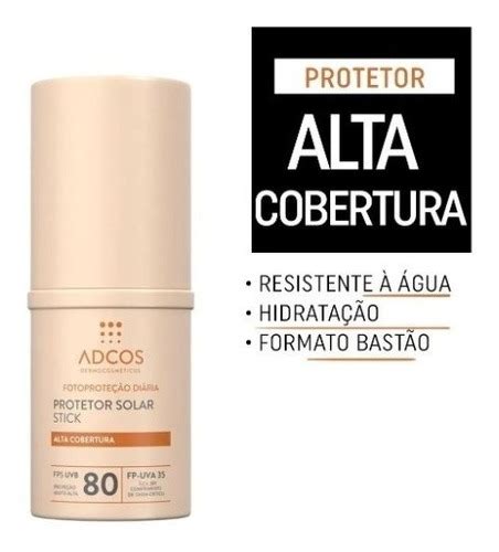 Protetor Solar Adcos Tonalizante Base Stick Fps G Nude