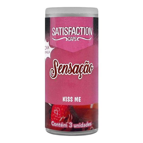 Bolinhas Beijáveis Kiss Me Satisfaction Caps Sensação Sex Shop Loja Fetiches