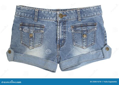 Purple Fashion Denim Shorts Isolated Stock Photo Image Of Clothing