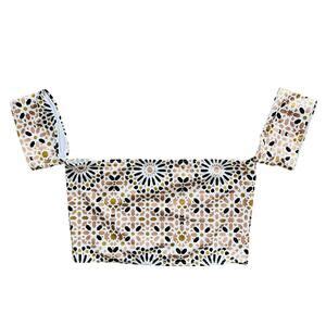 Beach Riot Swim Beach Riot Off Shoulder Metallic Foil Bikini Top Swimsuit Bikini Beach Swim