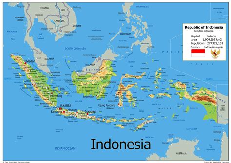 physical map  indonesia  oxford collection  love maps